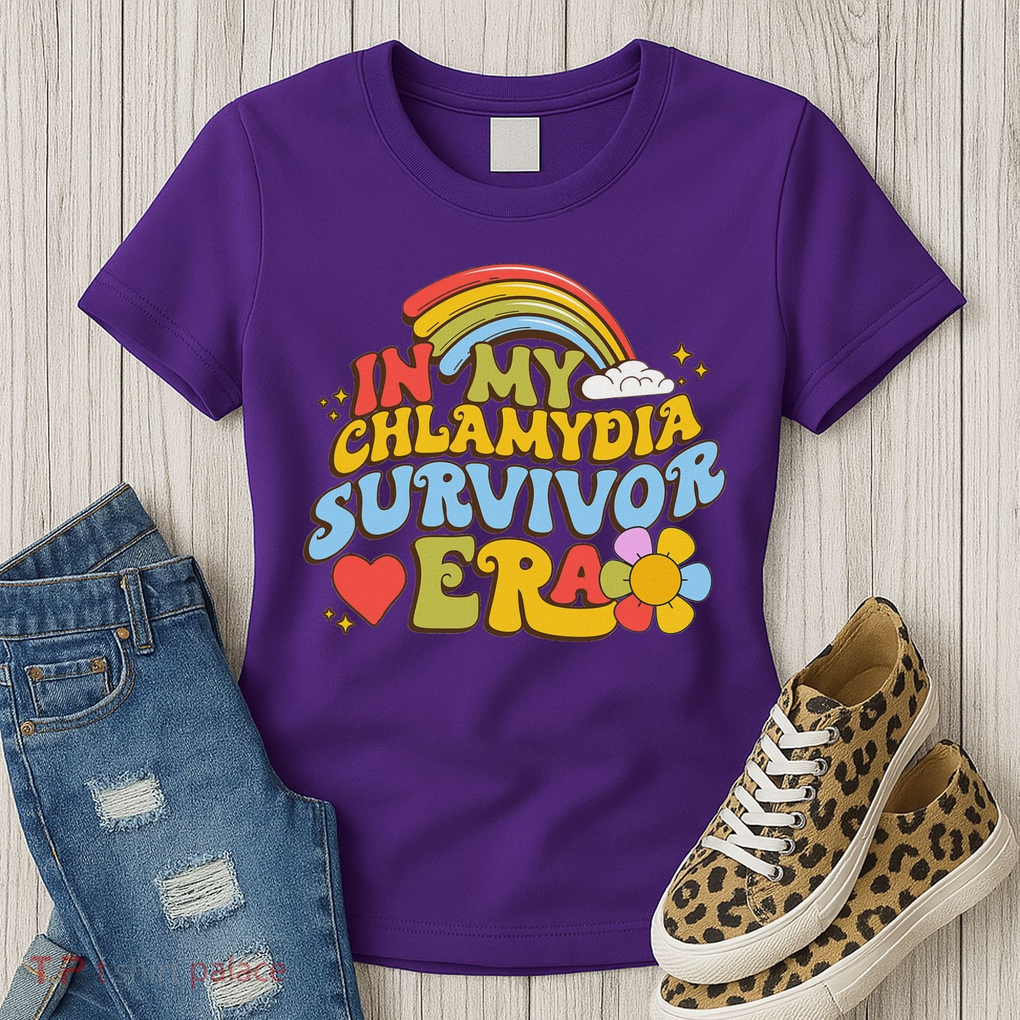 In My Chlamydia Survivor Era Funny Inappropriate Women's T-Shirt