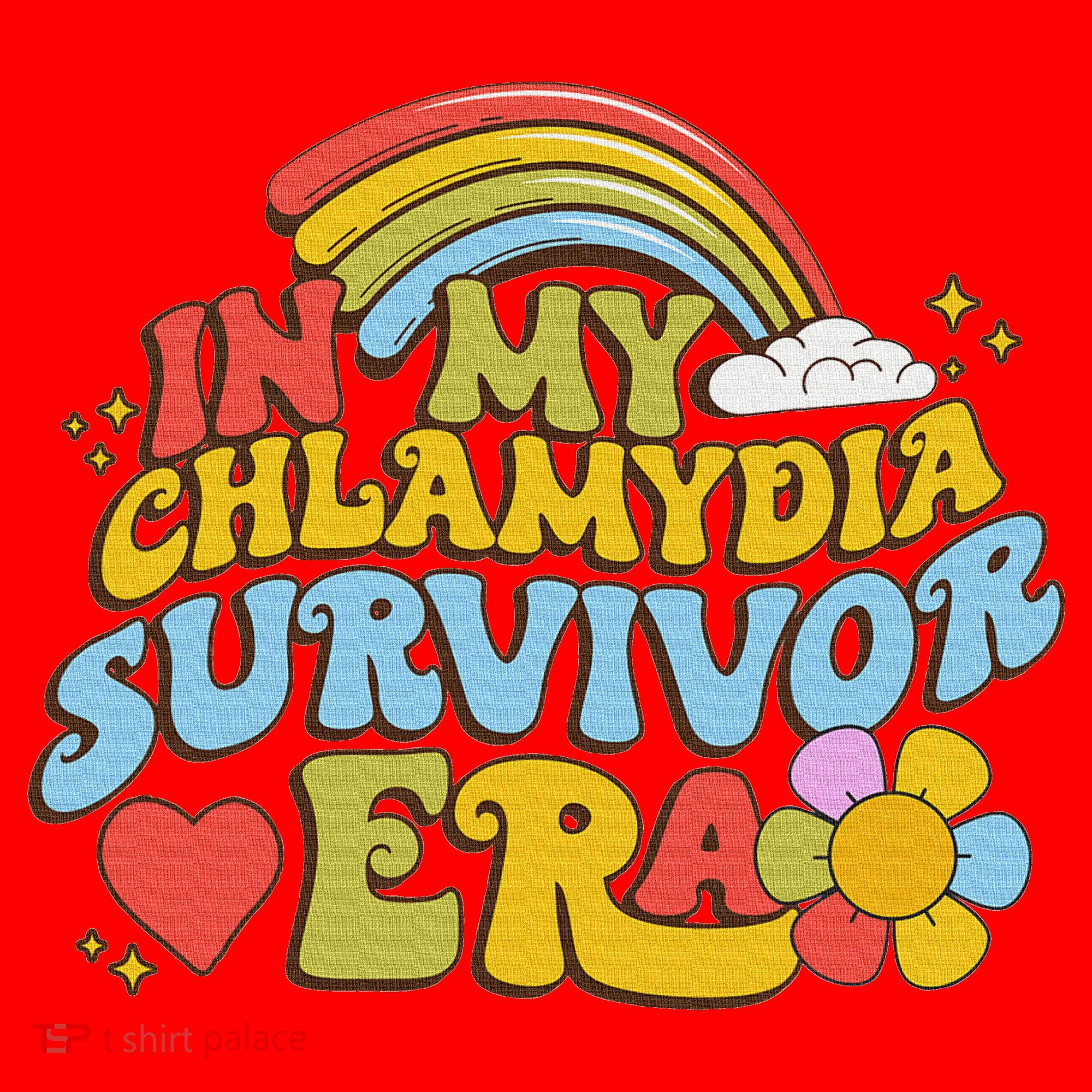In My Chlamydia Survivor Era Funny Inappropriate Santa Hat