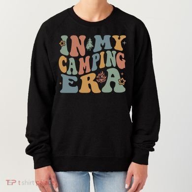 In My Camping Era Retro Wavy Groovy Style For Camper Gift Women's Sweatshirt