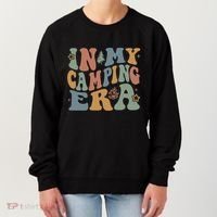 In My Camping Era Retro Wavy Groovy Style For Camper Gift Women's Sweatshirt thumb 0