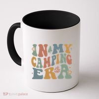 In My Camping Era Retro Wavy Groovy Style For Camper Gift Coffee Mug thumb 0