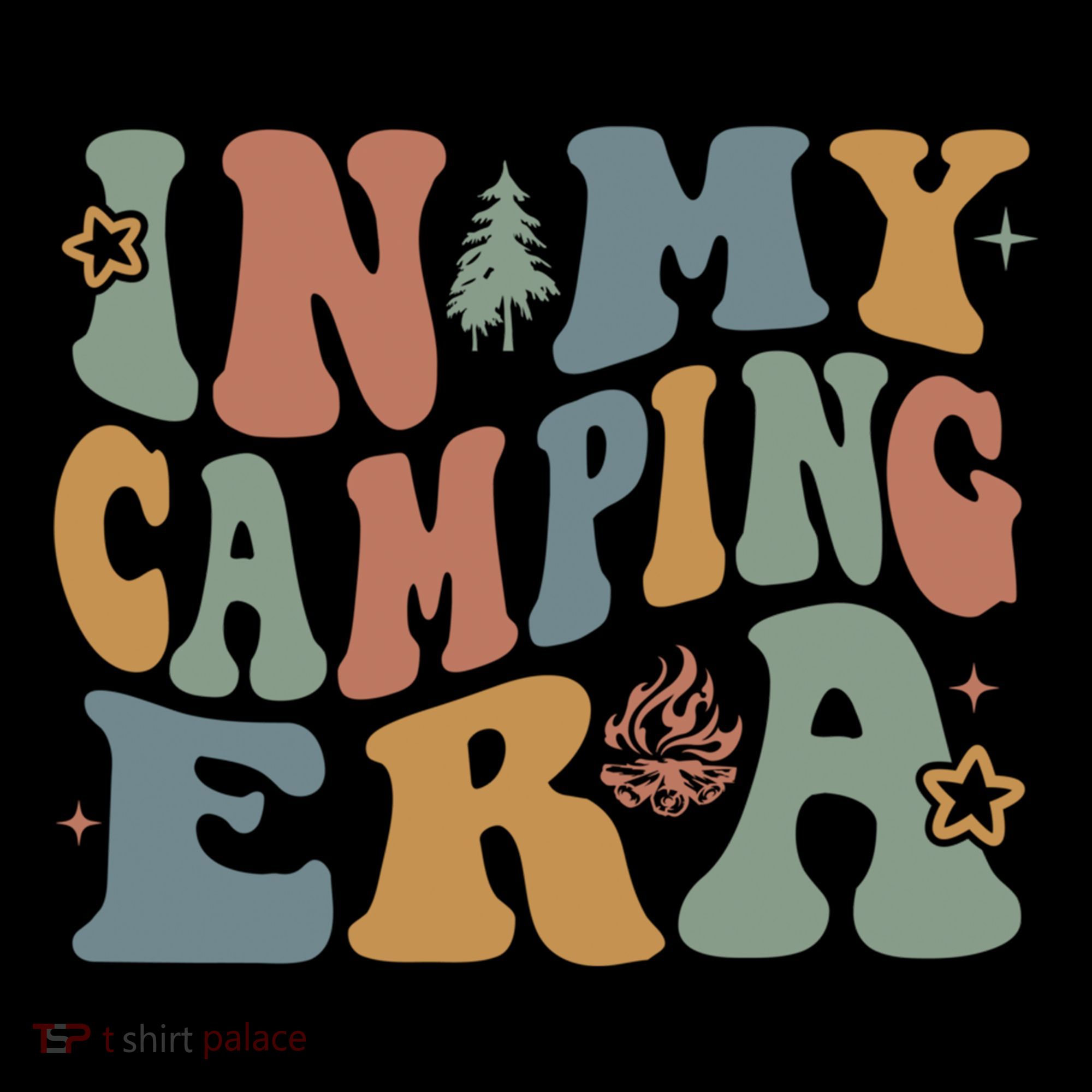 In My Camping Era Retro Wavy Groovy Style For Camper Gift Coffee Mug