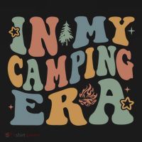 In My Camping Era Retro Wavy Groovy Style For Camper Gift Women's Hoodie thumb 2