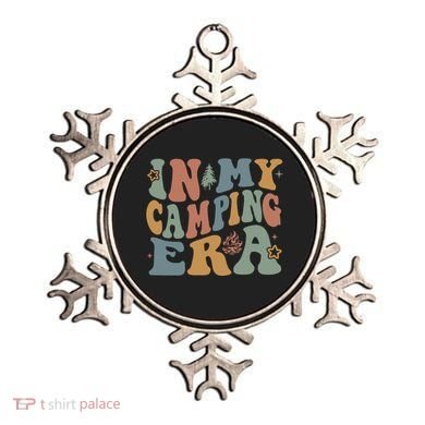 In My Camping Era Retro Wavy Groovy Style For Camper Gift Ornament