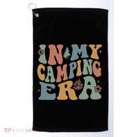 In My Camping Era Retro Wavy Groovy Style For Camper Gift Golf Towel thumb 0