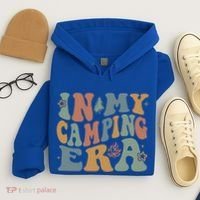 In My Camping Era Retro Wavy Groovy Style For Camper Gift Hoodie thumb 4