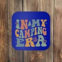 In My Camping Era Retro Wavy Groovy Style For Camper Gift Coaster thumb 0