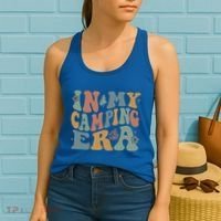 In My Camping Era Retro Wavy Groovy Style For Camper Gift Women's Tank Top thumb 2