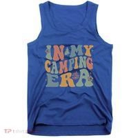 In My Camping Era Retro Wavy Groovy Style For Camper Gift Tank Top thumb 0