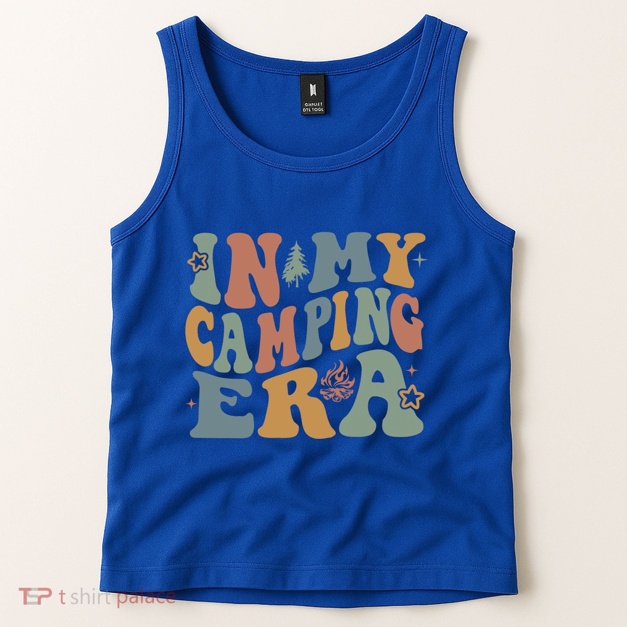 In My Camping Era Retro Wavy Groovy Style For Camper Gift Tank Top