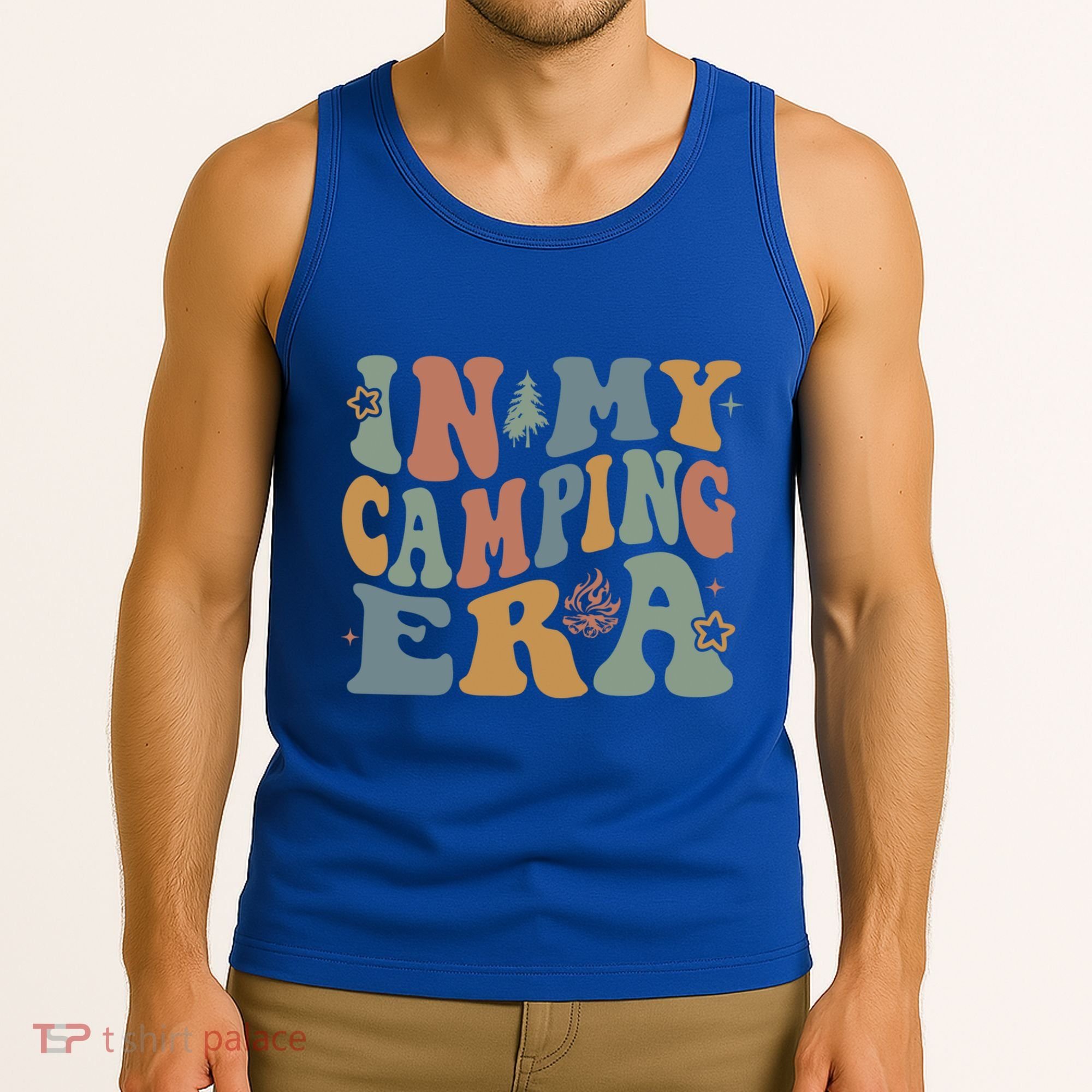 In My Camping Era Retro Wavy Groovy Style For Camper Gift Tank Top