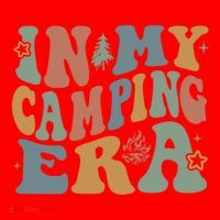 In My Camping Era Retro Wavy Groovy Style For Camper Gift Santa Hat thumb 1