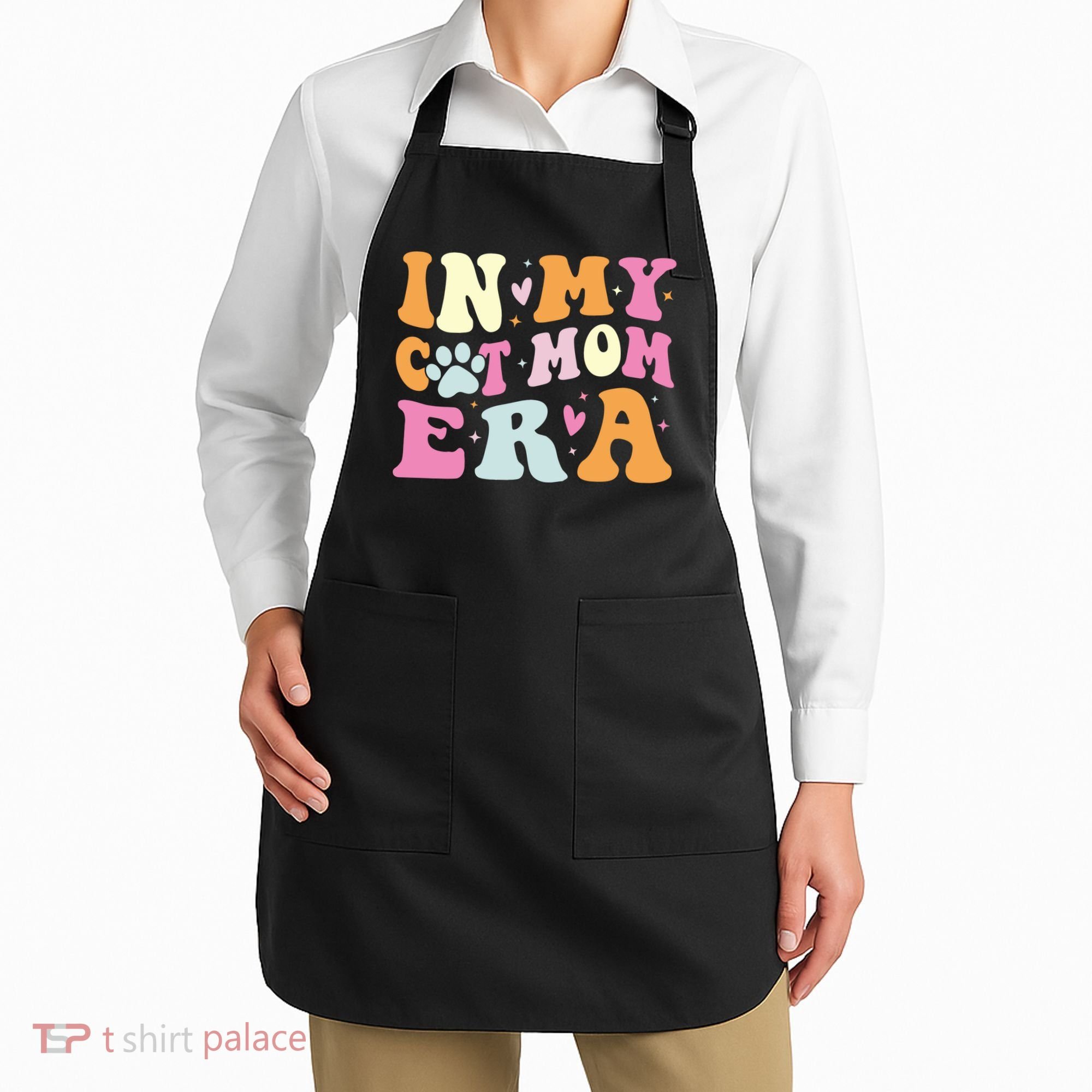 In My Cat Mom Era Cute Cat Mom Apron