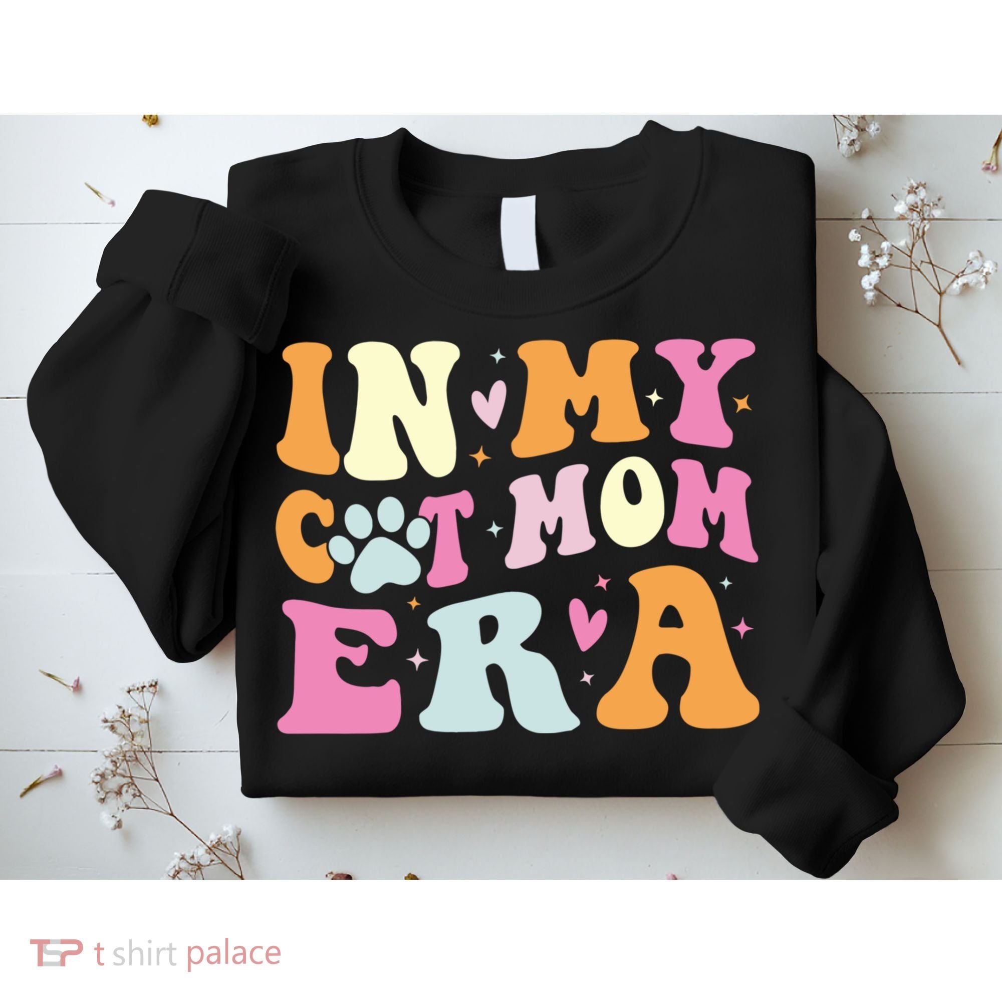 In My Cat Mom Era Cute Cat Mom Sweatshirt