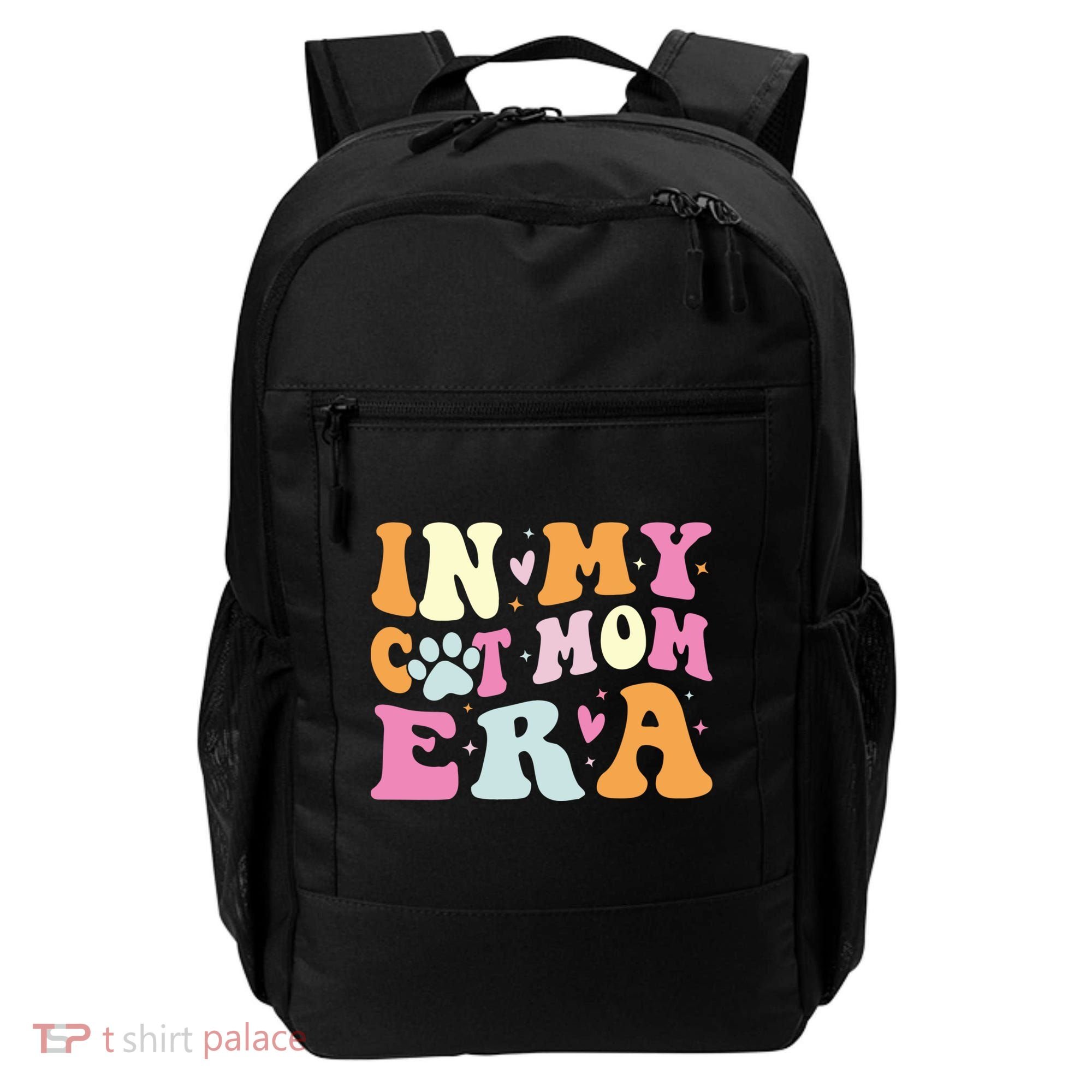 In My Cat Mom Era Cute Cat Mom Backpack