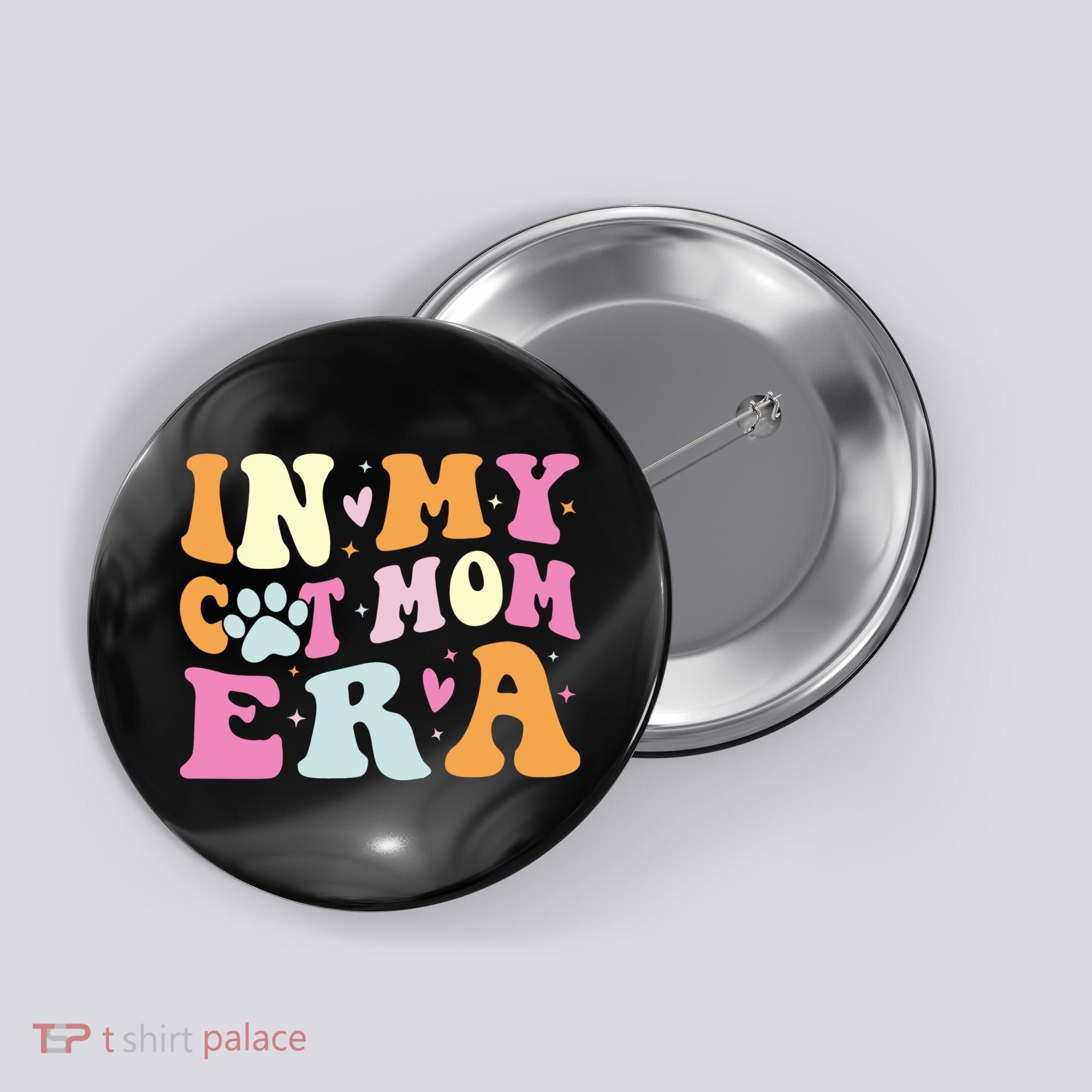 In My Cat Mom Era Cute Cat Mom Button