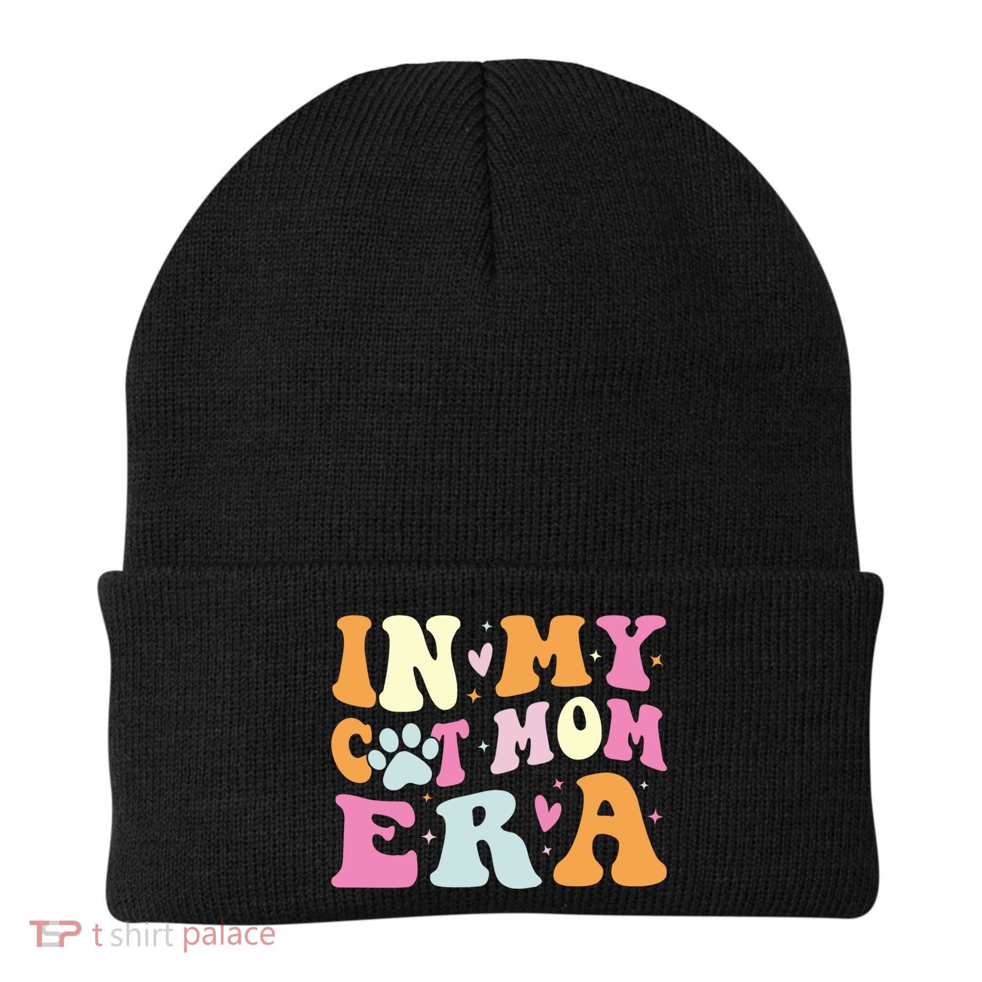 In My Cat Mom Era Cute Cat Mom Beanie
