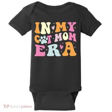 In My Cat Mom Era Cute Cat Mom Baby Bodysuit