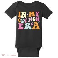 In My Cat Mom Era Cute Cat Mom Baby Bodysuit thumb 0