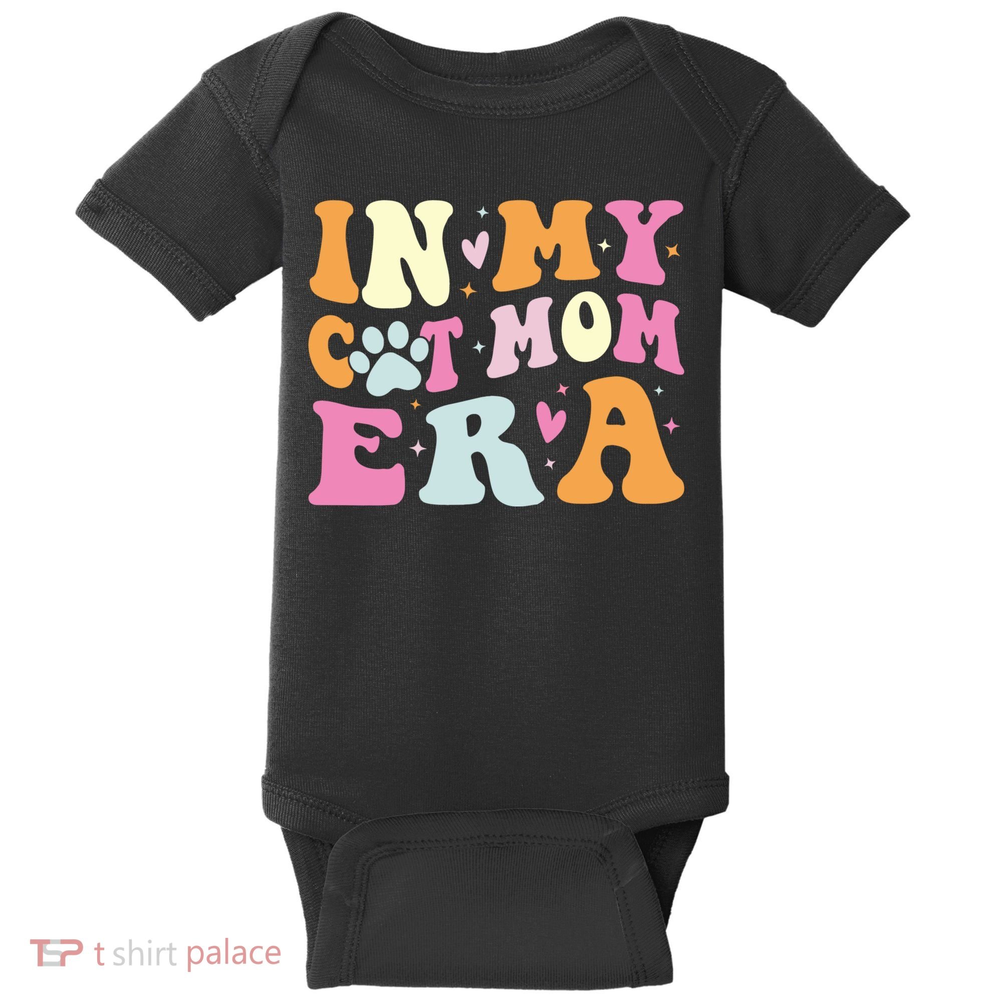 In My Cat Mom Era Cute Cat Mom Baby Bodysuit
