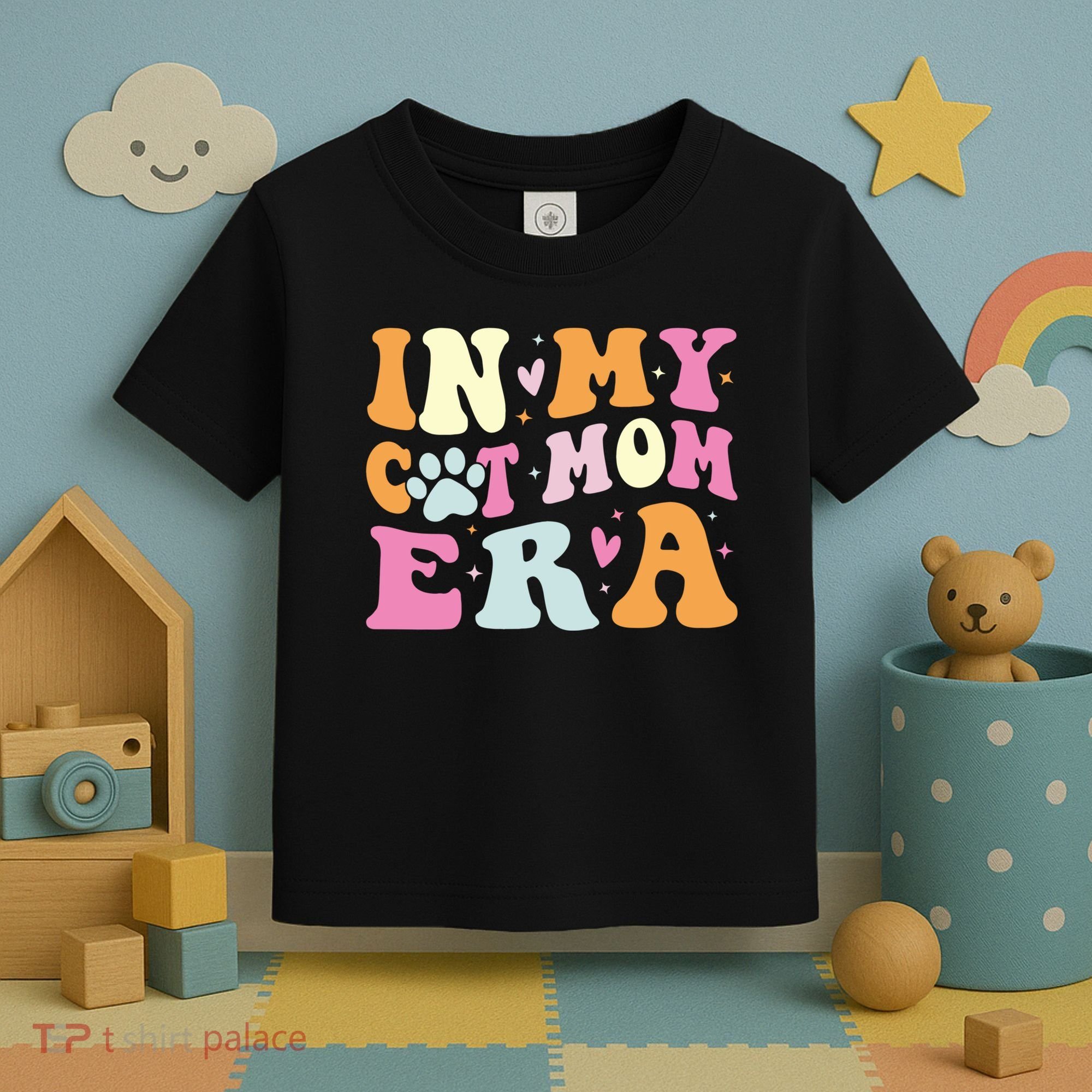In My Cat Mom Era Cute Cat Mom Toddler T-Shirt