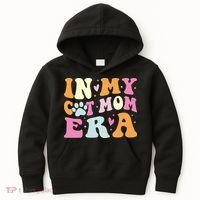 In My Cat Mom Era Cute Cat Mom Kids Hoodie thumb 0