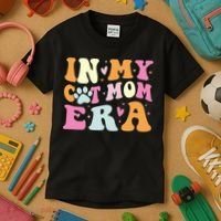 In My Cat Mom Era Cute Cat Mom Kids T-Shirt thumb 3
