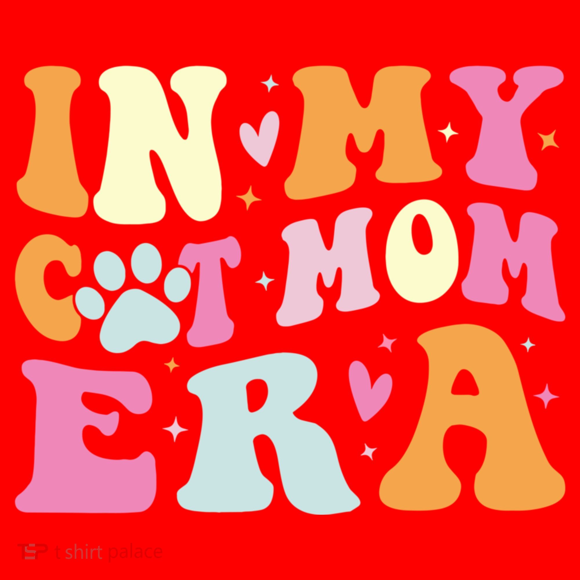In My Cat Mom Era Cute Cat Mom Santa Hat