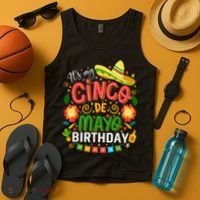 ItS My Cinco De Mayo Birthday Funny Cinco De Mayo Birthday Tank Top thumb 4