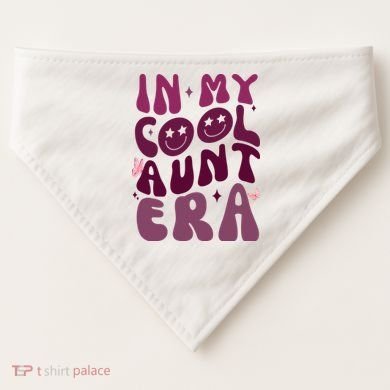 In My Cool Aunt Era Cute Gift USA-Made Doggie Bandana