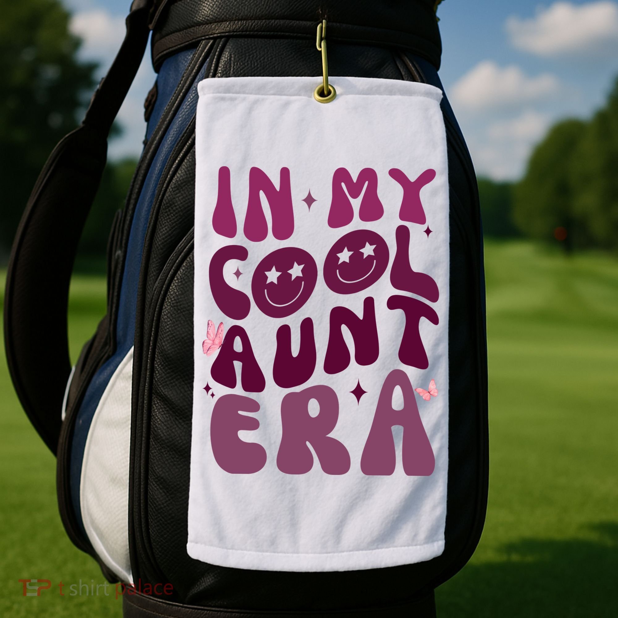 In My Cool Aunt Era Cute Gift Golf Towel
