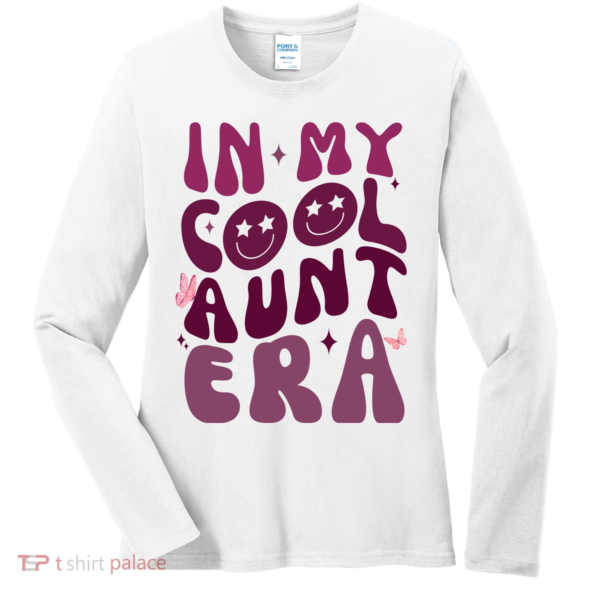 In My Cool Aunt Era Cute Gift Women's Long Sleeve Shirt