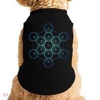 Indigo MetatronS Cube Sacred Geometry Doggie Tank thumb 0