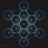 Indigo MetatronS Cube Sacred Geometry Doggie Tank thumb 4