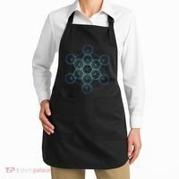 Indigo MetatronS Cube Sacred Geometry Apron thumb 2