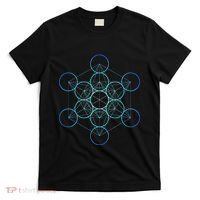 Indigo MetatronS Cube Sacred Geometry T-Shirt thumb 0