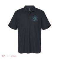 Indigo MetatronS Cube Sacred Geometry Polo thumb 0