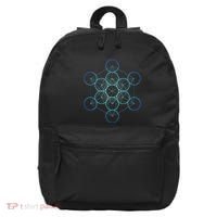 Indigo MetatronS Cube Sacred Geometry 16 in Basic Backpack thumb 0