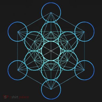 Indigo MetatronS Cube Sacred Geometry 16 in Basic Backpack