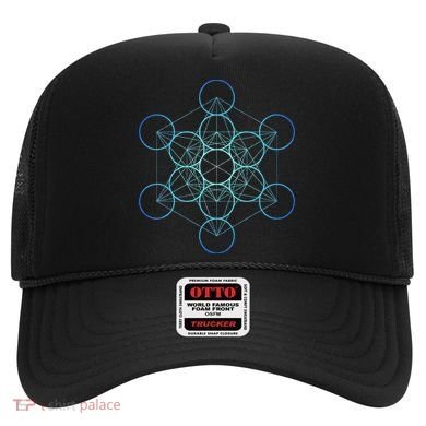 Indigo MetatronS Cube Sacred Geometry Hat