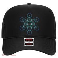 Indigo MetatronS Cube Sacred Geometry Hat thumb 0