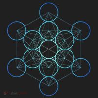 Indigo MetatronS Cube Sacred Geometry Hat thumb 2