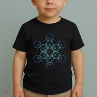 Indigo MetatronS Cube Sacred Geometry Toddler T-Shirt thumb 2
