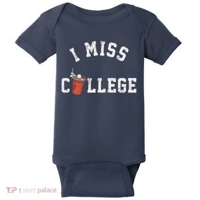 I Miss College Vintage Baby Bodysuit