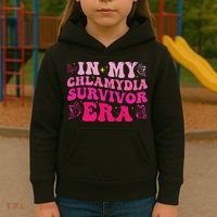 In My Chlamydia Survivor Era Kids Hoodie thumb 3
