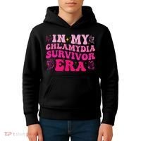 In My Chlamydia Survivor Era Kids Hoodie thumb 4