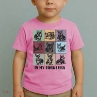 In My Corgi Era Funny Corgi Mom Dog Lover Toddler T-Shirt thumb 2