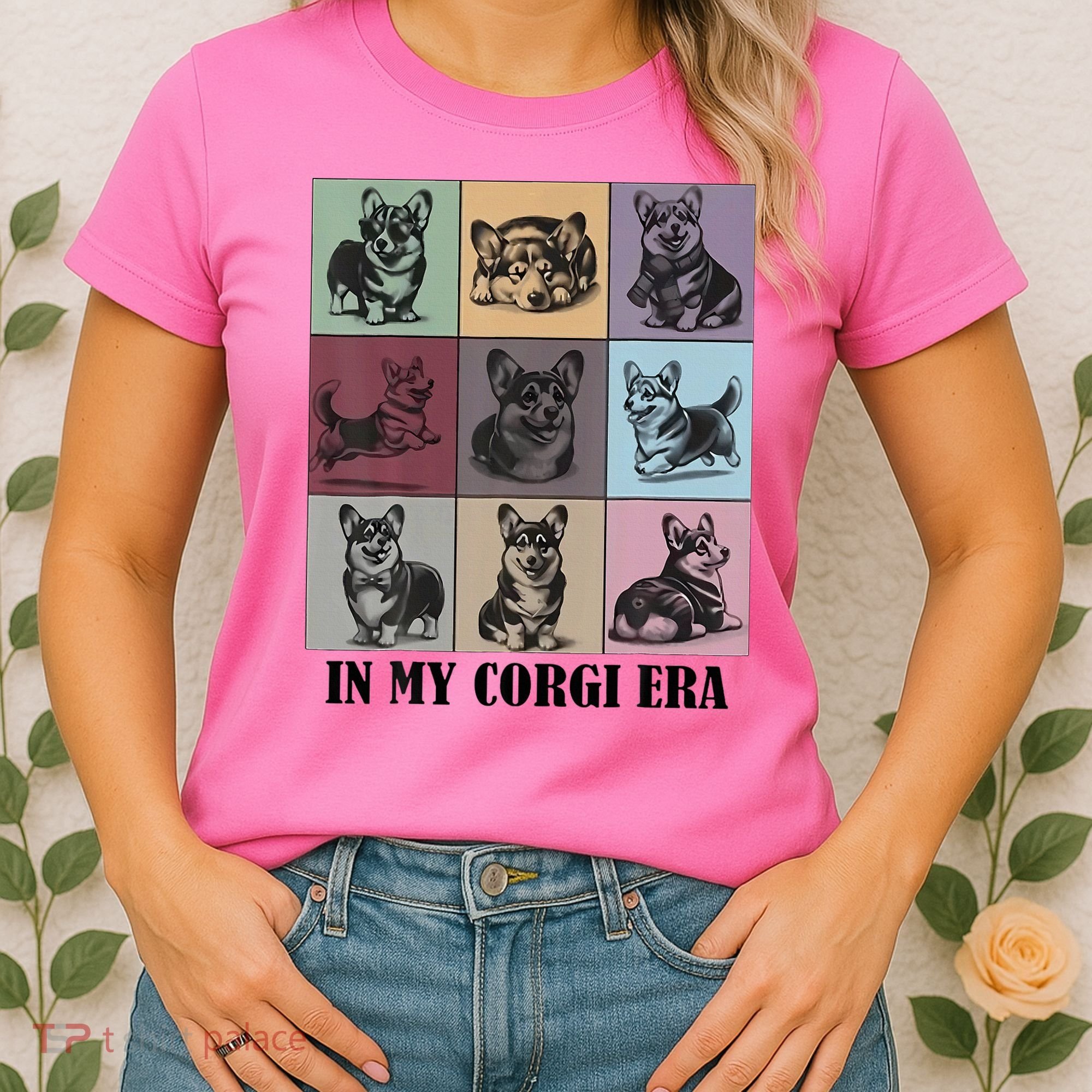 In My Corgi Era Funny Corgi Mom Dog Lover Women's T-Shirt