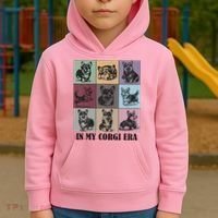 In My Corgi Era Funny Corgi Mom Dog Lover Kids Hoodie thumb 2