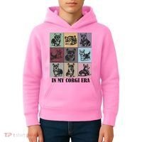 In My Corgi Era Funny Corgi Mom Dog Lover Kids Hoodie thumb 4